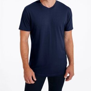 Swet Tailor NEW NWT Mens XL Navy Blue Softest V Neck Tee T Shirt Athletic